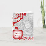 L'Shana Tova : floral apple photo card<br><div class="desc"></div>