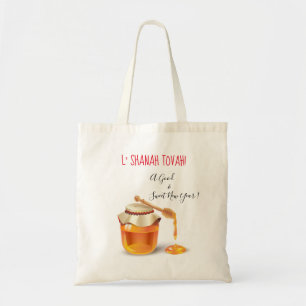 L'Shanah Tovah! A Good and Sweet New Year Honey Tote Bag