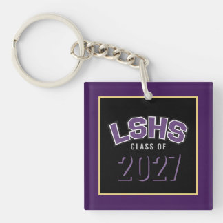 LSHS Custom Script Key Ring