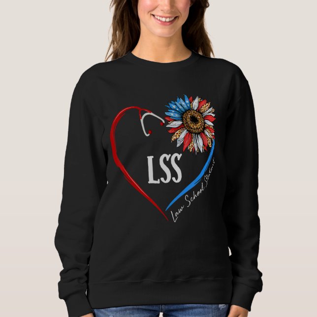 Lss Law School Student Future Lawyer Sunflower Ste Sweatshirt (Front)