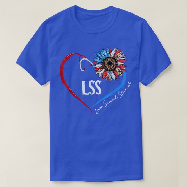 LSS Law School Student Future lawyer Sunflower Ste T-Shirt (Design Front)