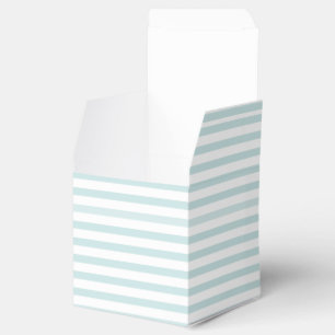 Lt. Blue and White Horizontal Stripe Favour Box