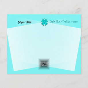 Lt Blue/Teal Clover Ribbon by Kenneth Yoncich Flyer