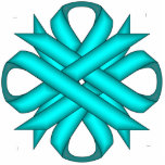 Lt Blue/Teal Clover Ribbon by Kenneth Yoncich Photo Sculpture Key Ring<br><div class="desc">Light Blue / Teal Clover Ribbon,  Key Chain.
Images Copyright (C) Kenneth Kenji Yoncich. 
All Rights Reserved.</div>