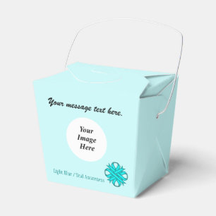 Lt Blue/Teal Clover Ribbon Template by K Yoncich Favour Box