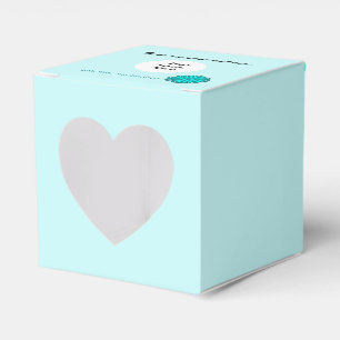 Lt Blue/Teal Flower Ribbon Template by K Yoncich Favour Box
