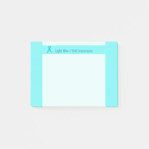 Lt Blue/Teal Standard Ribbon by Kenneth Yoncich Post-it Notes