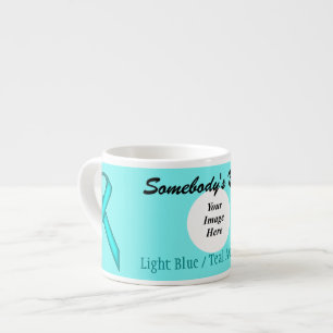 Lt Blue/Teal Stnd Ribbon Tmpl by Kenneth Yoncich Espresso Cup