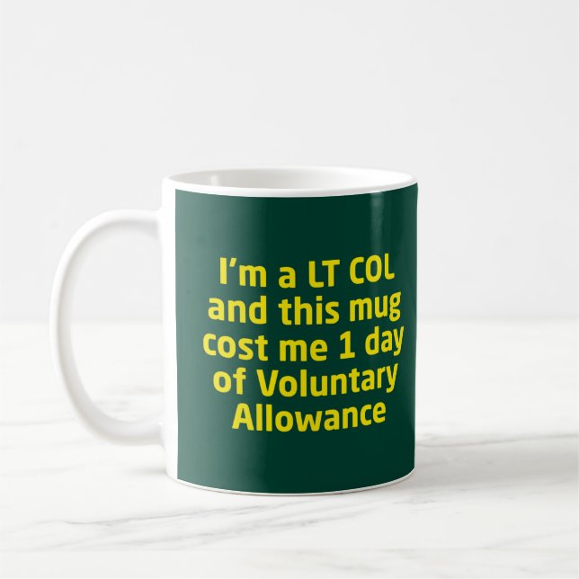 Lt Col Coffee Mug (Left)