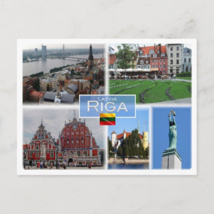 LT Lithuania - Riga Latvia Lietuva - Postcard