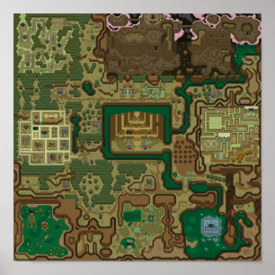 LttP Dark World Map Poster