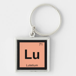 Lu - Lutetium Chemistry Periodic Table Symbol Key Ring