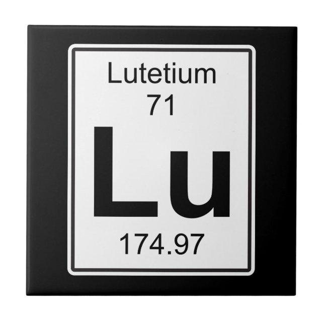 Lu - Lutetium Tile (Front)