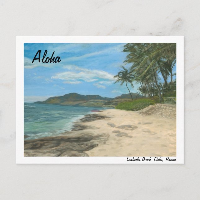Lualualei Beach Hawaii Postcard (Front)
