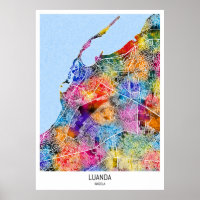Luanda Angola City Map