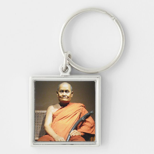 Luang Poo Cha Subhaddho ... Buddhist Monk Key Ring (Front)