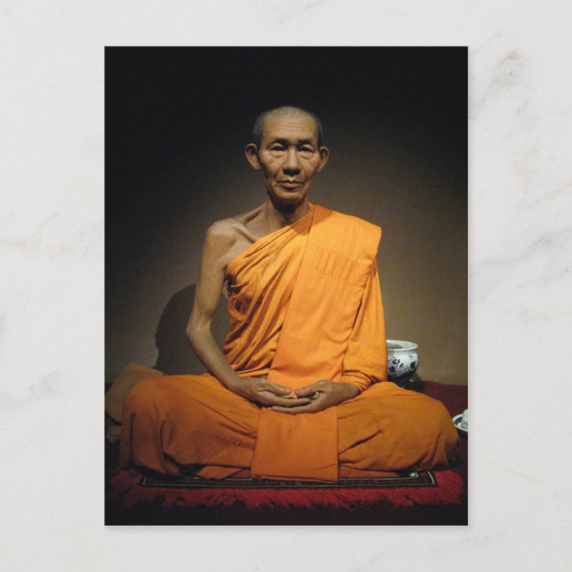 Luang Por Kasem Khemako ... Buddhist Monk Postcard (Front)
