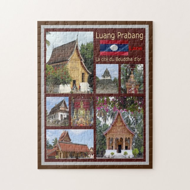 Luang Prabang - Laos - Mosaic - Jigsaw Puzzle (Vertical)