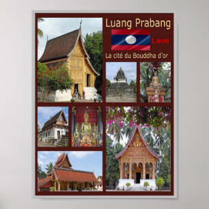 Luang Prabang - Laos - Mosaic - Poster