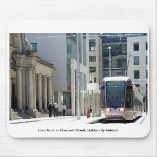 Luas Tram, Harcourt St., Dublin city Ireland Mouse Mat
