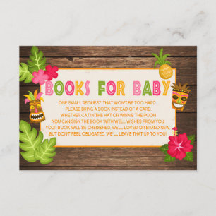 Luau Baby Shower Book Insert