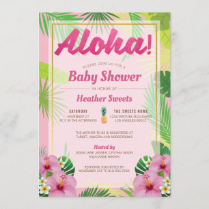 Luau Baby Shower Invitation