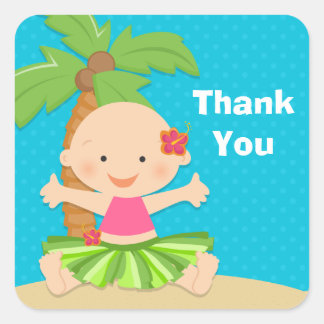 Luau Baby Shower Sticker