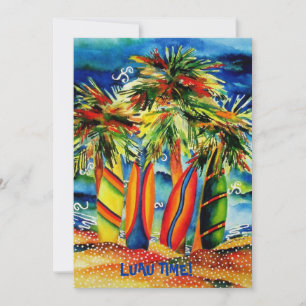 Luau Beach Party Invitation