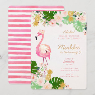 Luau Birthday Invitation