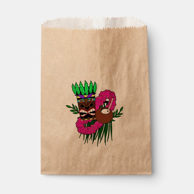 Luau Birthday Party Favour Bags (Front)