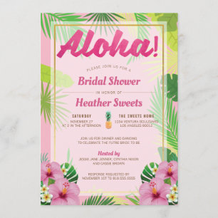 Luau Bridal Shower Invitation