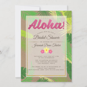 Luau Bridal Shower Invitation
