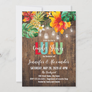 Luau Couples Shower invitation