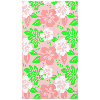 luau floral tropical hibiscus flowers pink tablecloth