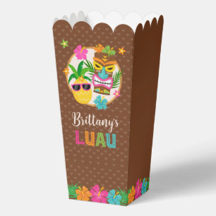 Luau Hawaiian Tropical Birthday Favour Box