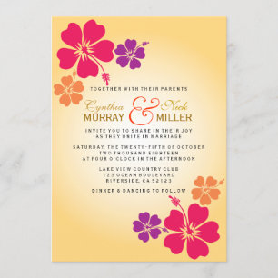 Luau / Hawaiian Wedding Invitation