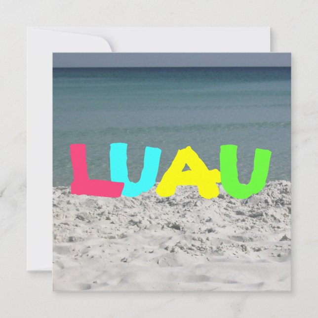 Luau Invitation (Front)