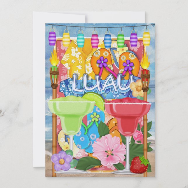 Luau Invitation by SRF (Front)