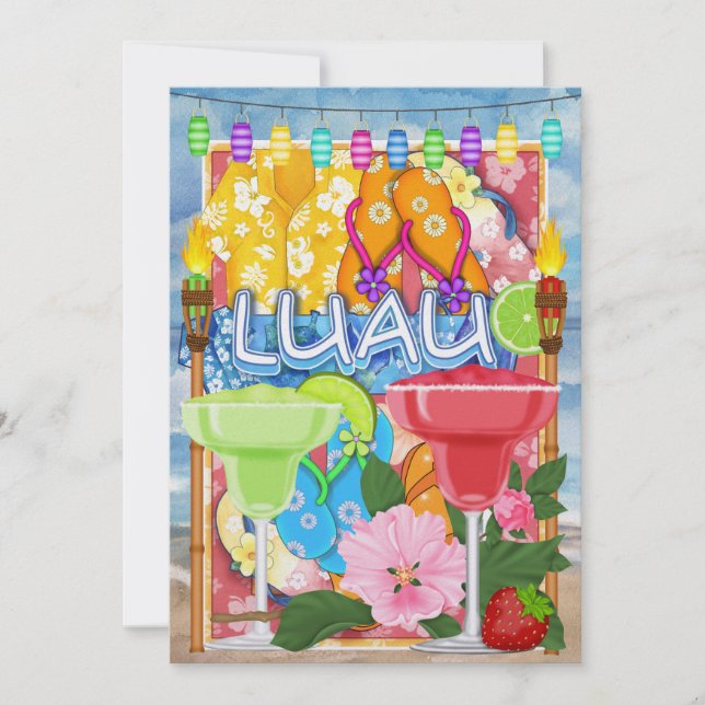 Luau Invitation by SRF (Front)