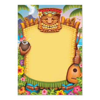 hawaiian themed party invitations