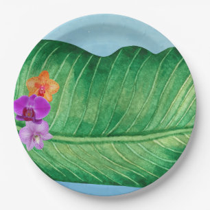 Luau Leaf Paper Plate