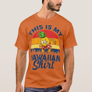 Luau Party Costume Dabbing Pineapple This Is My Ha T-Shirt