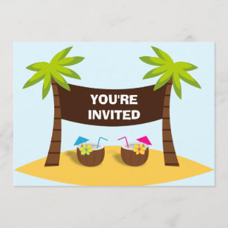 Luau Party Invitation