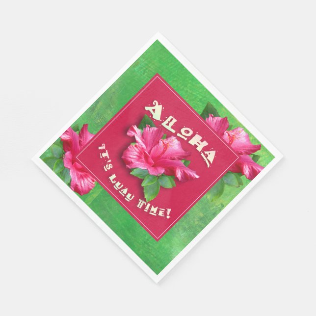 Luau Party Time Napkin (Corner)