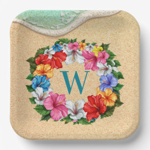 LUAU Theme Paper Plate