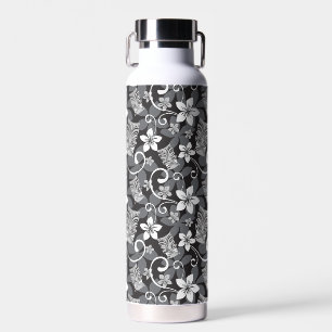 LUAU TIKI PATTERN (CHARCOAL) WATER BOTTLE