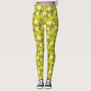 LUAU TIKI PATTERN LEGGINGS