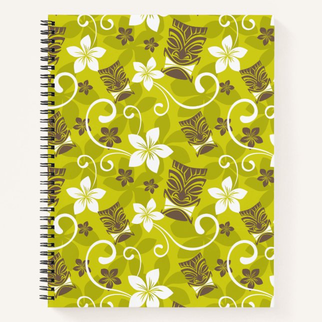 LUAU TIKI PATTERN NOTEBOOK (Front)