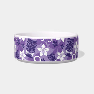 LUAU TIKI PATTERN (PURPLE) BOWL