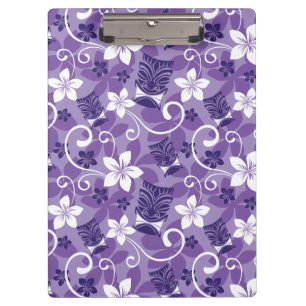 LUAU TIKI PATTERN (PURPLE) CLIPBOARD